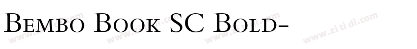 Bembo Book SC Bold字体转换